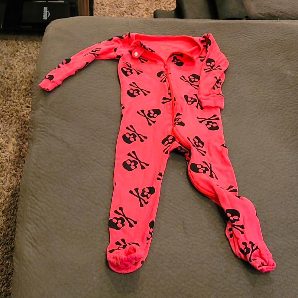 Toddler footed Halloween pajamas